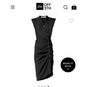 Veronica Beard Ruched Shirtdres, dark navy, size 2, gorgeous!!!!